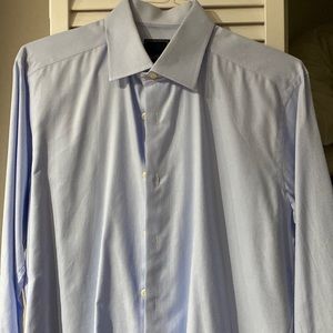 David Donahue men’s long sleeved French cuff shirt. 16 32/33. Trim fit